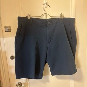 Under Armour Dark Blue Flat Front Golf Shorts